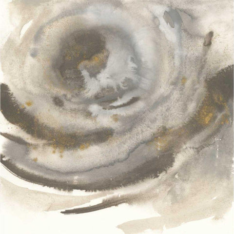 Gold Dust Nebula II White Modern Wood Framed Art Print by Paschke, Chris