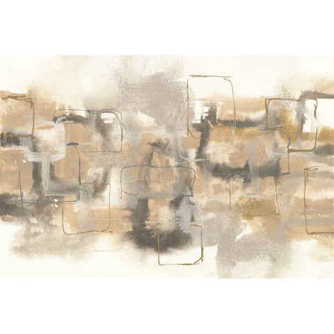 Platinum Neutrals II Black Modern Wood Framed Art Print with Double Matting by Paschke, Chris
