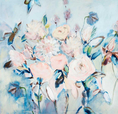 Sweetness and Light II v2 White Modern Wood Framed Art Print with Double Matting by E., Joan