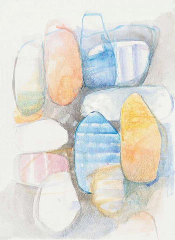 Beneath the Surface II Black Ornate Wood Framed Art Print with Double Matting by Schick, Mike