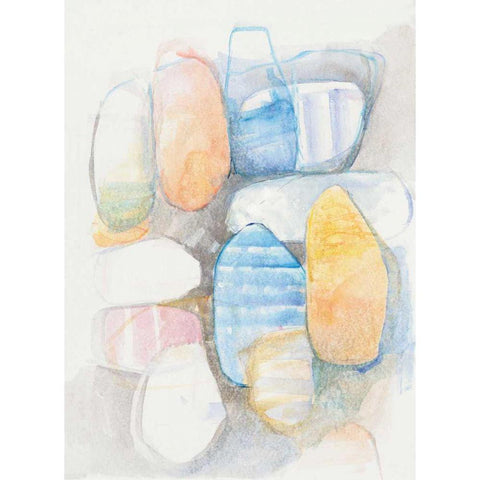 Beneath the Surface II Black Modern Wood Framed Art Print by Schick, Mike