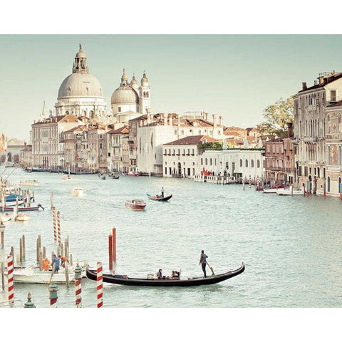 Grand Canal Black Modern Wood Framed Art Print by Bevan, Keri
