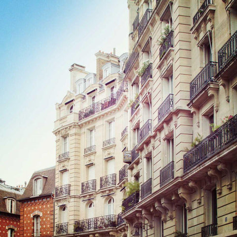 Paris Moments III Black Modern Wood Framed Art Print by Marshall, Laura