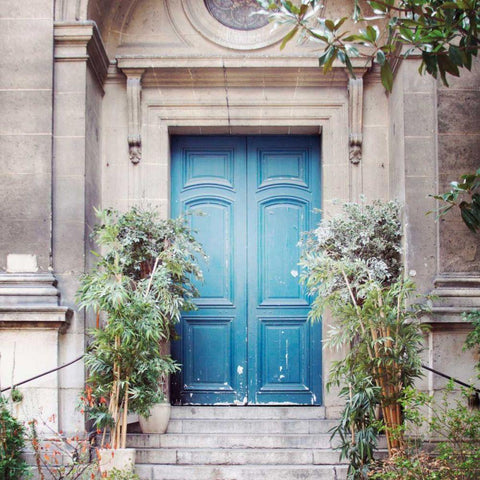 Paris Moments IV Gold Ornate Wood Framed Art Print with Double Matting by Marshall, Laura