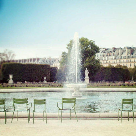 Paris Moments V Black Ornate Wood Framed Art Print with Double Matting by Marshall, Laura