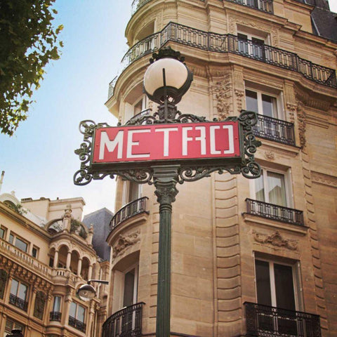 Paris Moments VII Black Ornate Wood Framed Art Print with Double Matting by Marshall, Laura