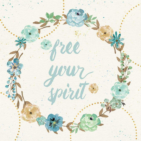 Flutterby Blooms VI White Modern Wood Framed Art Print with Double Matting by Aiken, Jess