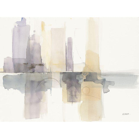 Improvisation II Black Modern Wood Framed Art Print by Schick, Mike