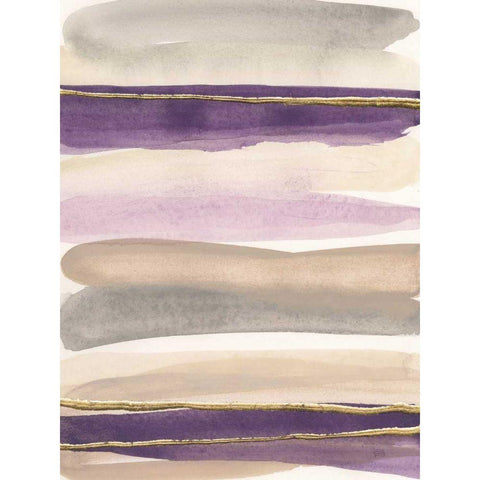 Gilded Amethyst I Crop White Modern Wood Framed Art Print by Paschke, Chris