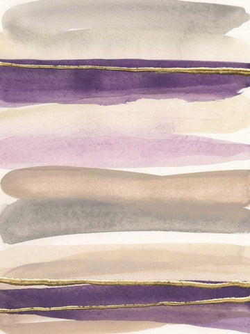 Gilded Amethyst I Crop Black Ornate Wood Framed Art Print with Double Matting by Paschke, Chris