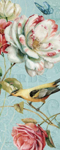 Spring Romance I Black Ornate Wood Framed Art Print with Double Matting by Audit, Lisa