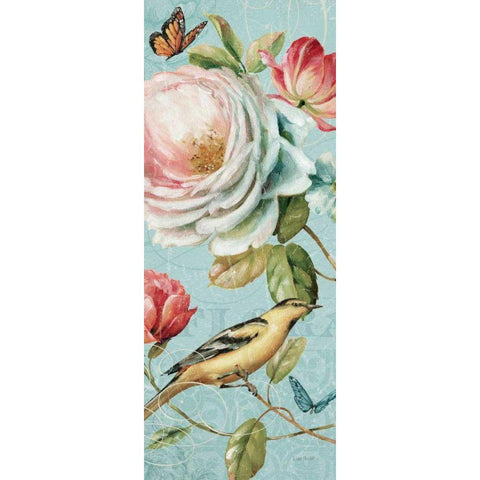 Spring Romance II Gold Ornate Wood Framed Art Print with Double Matting by Audit, Lisa
