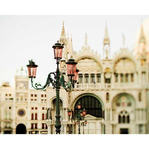 A Venetian Concerto Black Modern Wood Framed Art Print with Double Matting by Bevan, Keri