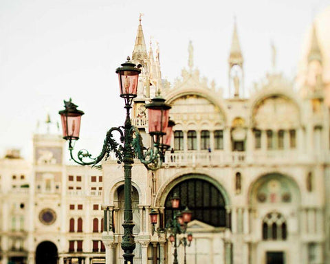 A Venetian Concerto White Modern Wood Framed Art Print with Double Matting by Bevan, Keri