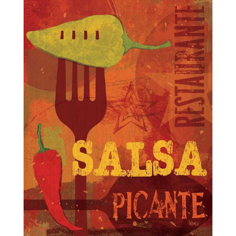 Pimento I White Modern Wood Framed Art Print by Charron, Veronique