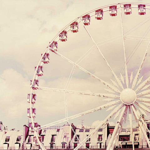 Paris Parfait Black Modern Wood Framed Art Print with Double Matting by Bevan, Keri