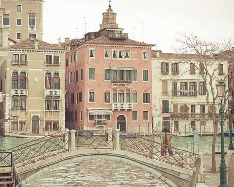Sunday Morning in Venice White Modern Wood Framed Art Print with Double Matting by Bevan, Keri