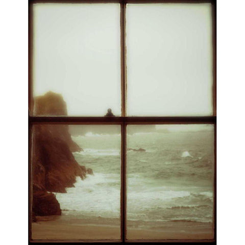 The Mermaids Song Black Modern Wood Framed Art Print with Double Matting by Bevan, Keri