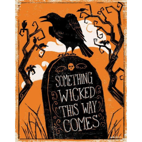 Wicked III White Modern Wood Framed Art Print by Penner, Janelle