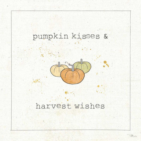 Harvest Cuties III White Modern Wood Framed Art Print by Pela Studio