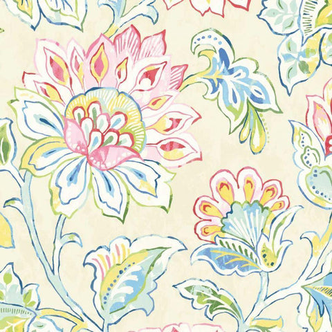 Ceylon Gardens III Black Modern Wood Framed Art Print by Wild Apple Portfolio