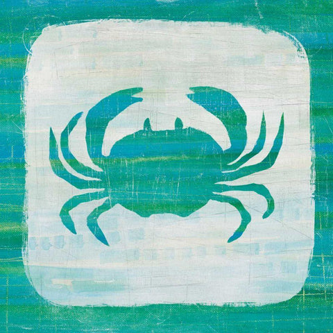 Ahoy V Blue Green Black Modern Wood Framed Art Print with Double Matting by Averinos, Melissa