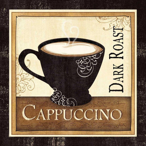 Coffee and Cream II White Modern Wood Framed Art Print with Double Matting by Charron, Veronique