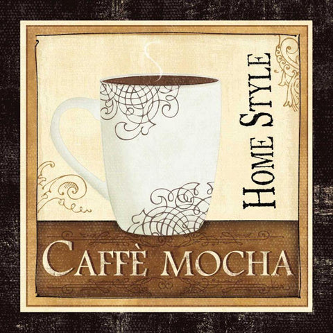 Coffee and Cream IV White Modern Wood Framed Art Print by Charron, Veronique