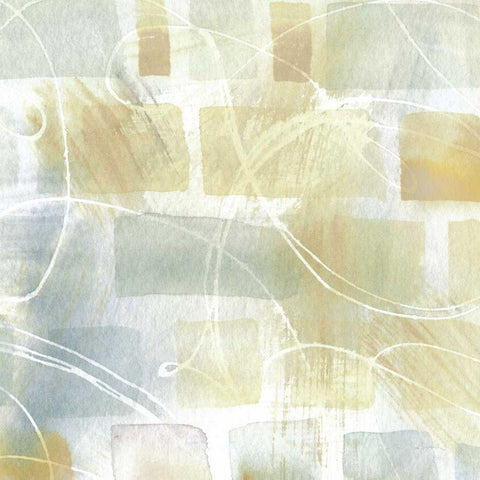 Caracalla Neutral III White Modern Wood Framed Art Print with Double Matting by Schlabach, Sue