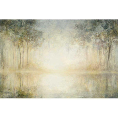 Morning Mist Black Modern Wood Framed Art Print with Double Matting by Purinton, Julia