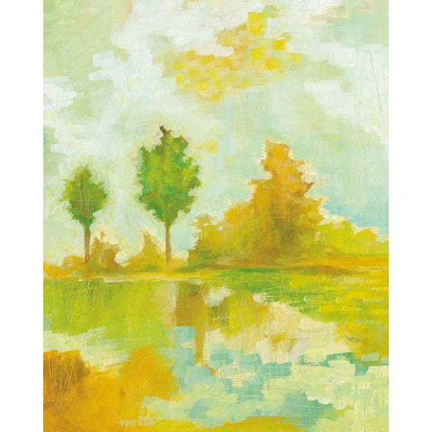Golden Hour II Black Modern Wood Framed Art Print with Double Matting by Averinos, Melissa