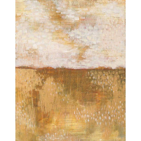 Amber Horizon Black Modern Wood Framed Art Print by Averinos, Melissa