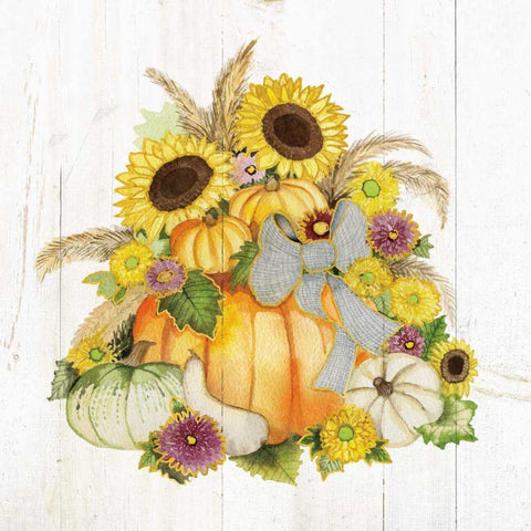 Autumn Days I Gold Gold Ornate Wood Framed Art Print with Double Matting by McKenna, Kathleen Parr