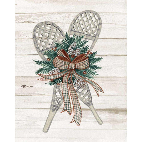 Holiday Sports on Wood III Luxe Black Modern Wood Framed Art Print with Double Matting by McKenna, Kathleen Parr