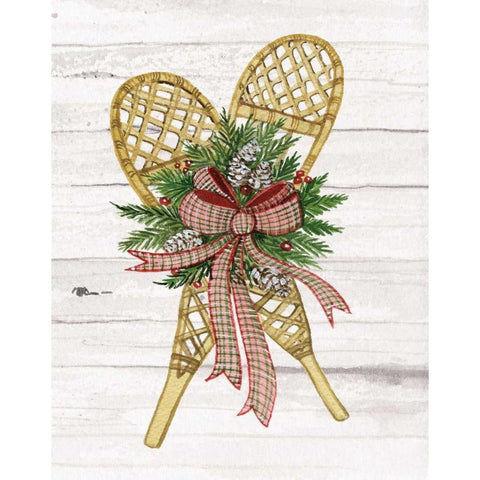 Holiday Sports I on White Wood Gold Ornate Wood Framed Art Print with Double Matting by McKenna, Kathleen Parr