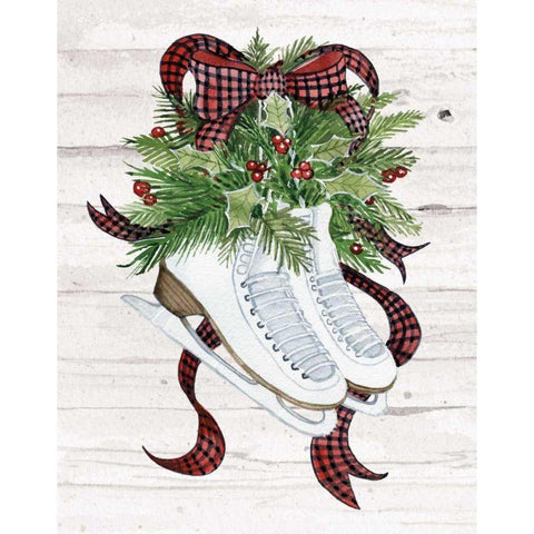 Holiday Sports III on White Wood Gold Ornate Wood Framed Art Print with Double Matting by McKenna, Kathleen Parr