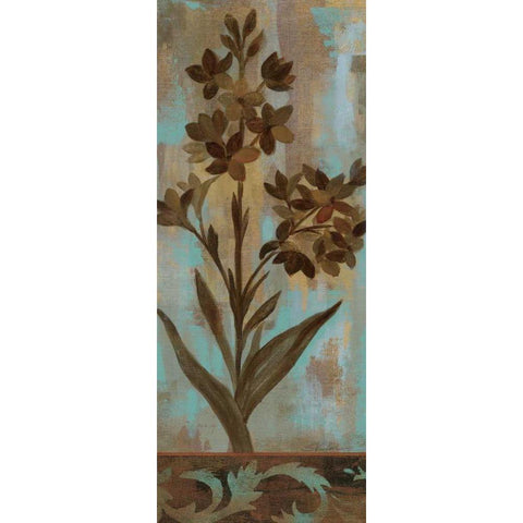 Monsoon Florals II Gold Ornate Wood Framed Art Print with Double Matting by Vassileva, Silvia