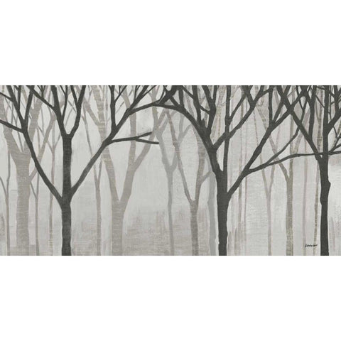 Spring Trees Greystone IV Gold Ornate Wood Framed Art Print with Double Matting by Lovell, Kathrine