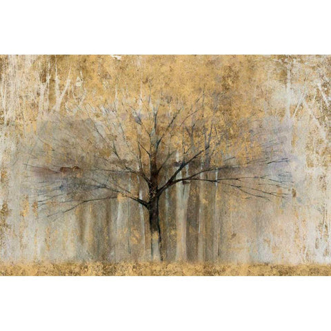 Open Arms Gold Crop White Modern Wood Framed Art Print by Tillmon, Avery