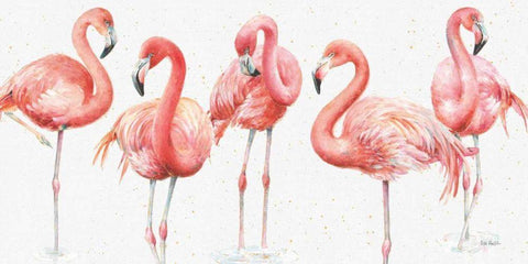 Gracefully Pink VIII White Modern Wood Framed Art Print with Double Matting by Audit, Lisa