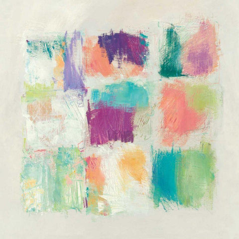 Popsicles II Stone Black Ornate Wood Framed Art Print with Double Matting by Schick, Mike