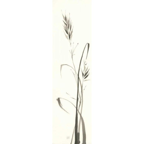 Wild Grass II White Modern Wood Framed Art Print by Paschke, Chris