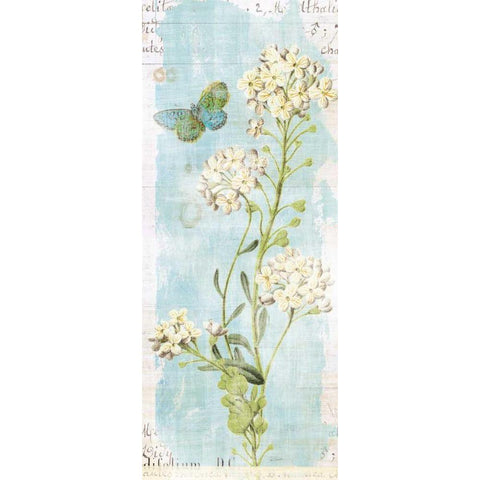 Botany Blue III Gold Ornate Wood Framed Art Print with Double Matting by Schlabach, Sue