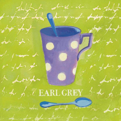 Earl Grey Bright White Modern Wood Framed Art Print by Clark, Michael