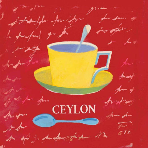 Ceylon Bright Black Modern Wood Framed Art Print with Double Matting by Clark, Michael