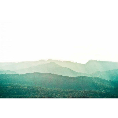 A Watercolor Wash of Light Crop Gold Ornate Wood Framed Art Print with Double Matting by Bevan, Keri