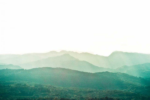 A Watercolor Wash of Light Crop White Modern Wood Framed Art Print with Double Matting by Bevan, Keri