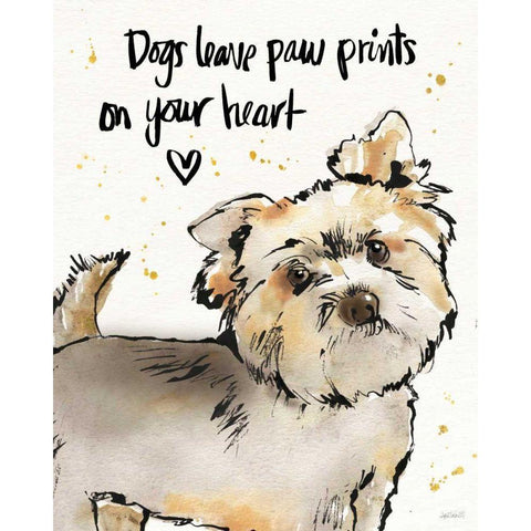 Strike a Paws VII Black Modern Wood Framed Art Print with Double Matting by Tavoletti, Anne