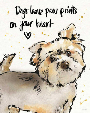 Strike a Paws VII White Modern Wood Framed Art Print with Double Matting by Tavoletti, Anne