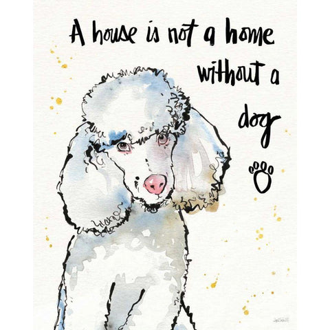 Strike a Paws III White Modern Wood Framed Art Print by Tavoletti, Anne